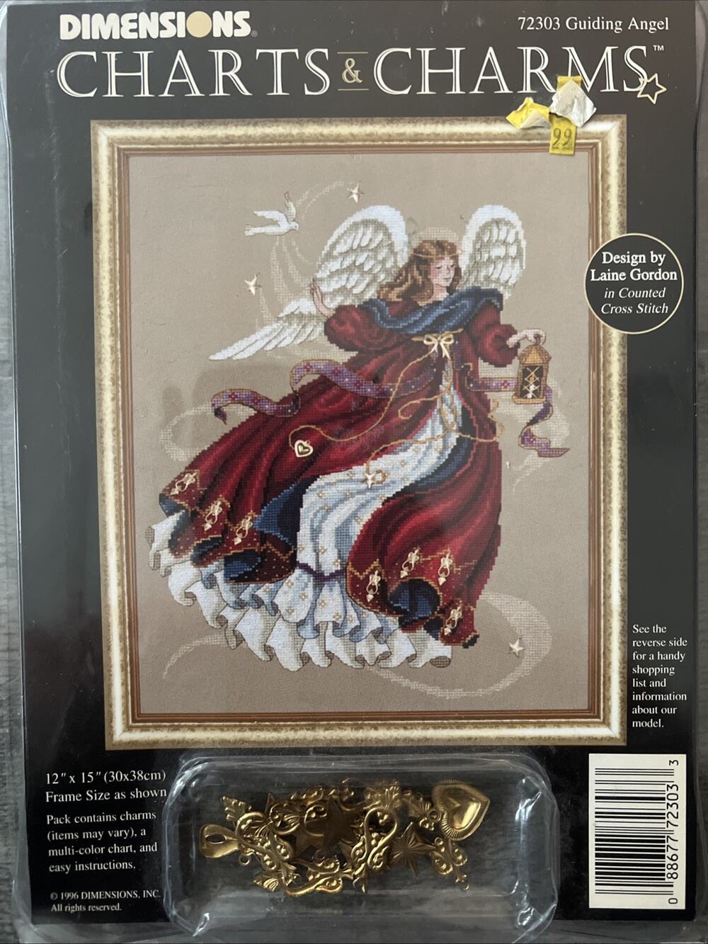 Vintage Dimensions Chart & Charms Guiding Angel Cross Stitch 72303 Laine Gordon